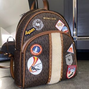 Michael kors aspen brown multi backpack